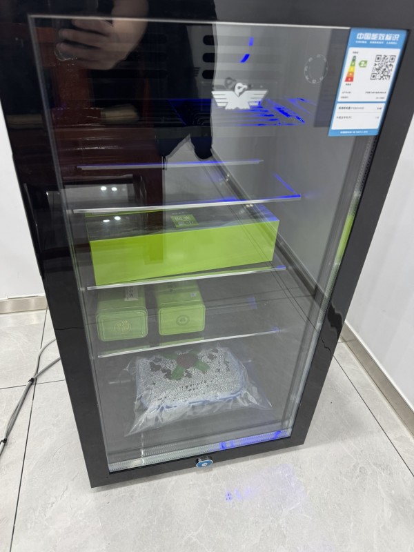 新飞冰吧冷藏柜 欧式恒温红酒柜酒店家用迷你小型单门办公室保鲜展示茶叶饮料柜 118升黑JC-118DC晒单图