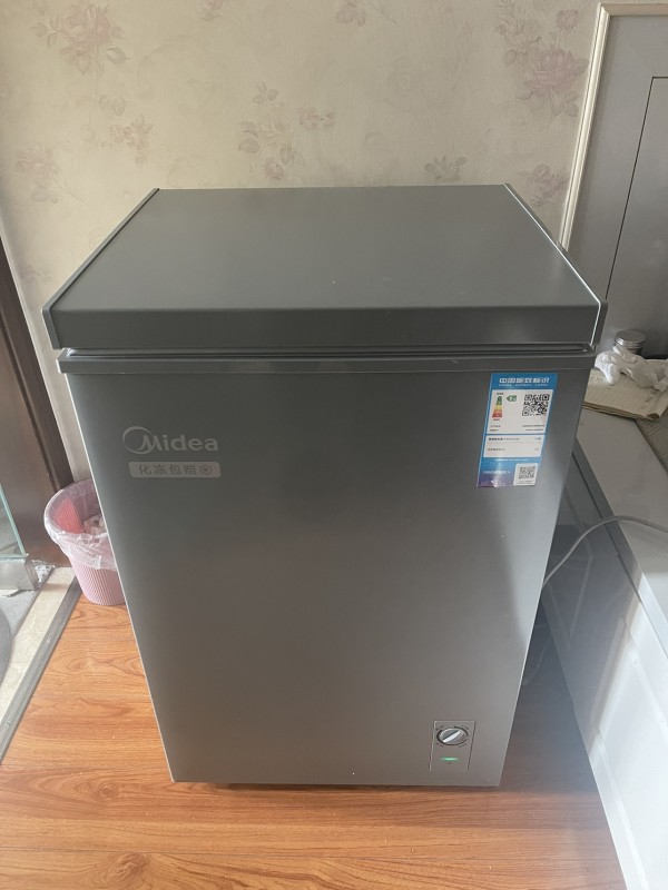美的(Midea)小冰柜100升低霜家用冷藏冷冻两用母乳茶叶保鲜柜小型冷柜冰箱BD/BC-100KMF(E) 以旧换新晒单图