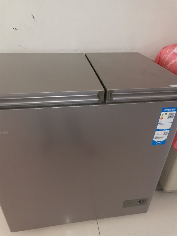 海尔冰柜家用无需除霜冷柜 冷藏冷冻双温双箱冰柜 卧式商用冷冻柜母婴母乳保鲜柜[高配款]180升双门双温一级能效健康防内胆晒单图