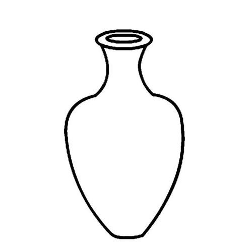 花瓶物品花瓶物品二简笔画