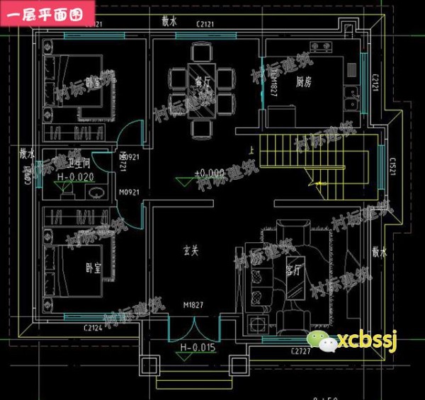 新中式二层自建房设计图，适合中国人的生活习惯，居住舒适有意境