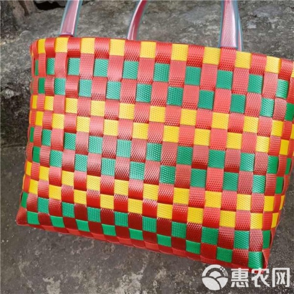 加厚 菜篮子收纳购物篮塑料宠物篮手提篮篮子编织