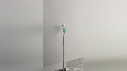 小伙巧妙无梯安装灯泡，展现民间高手风采！
