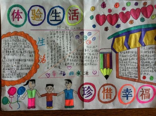 体验生活幸福手抄报