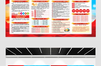 党建风2025安全生产月活动宣传展板模板