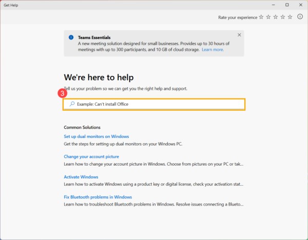 Windows 10 中的帮助和支持