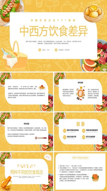 文化介绍中西方饮食差异PPT课件