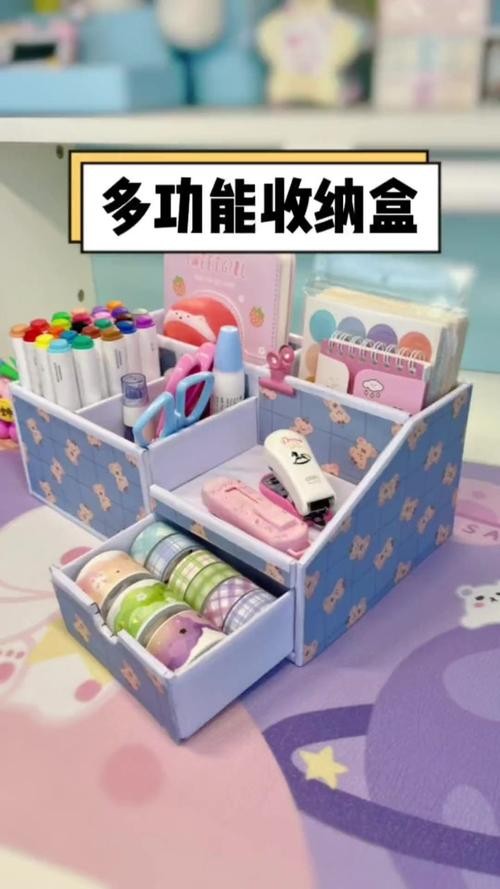 旧纸箱改造：抽屉分隔收纳盒制作