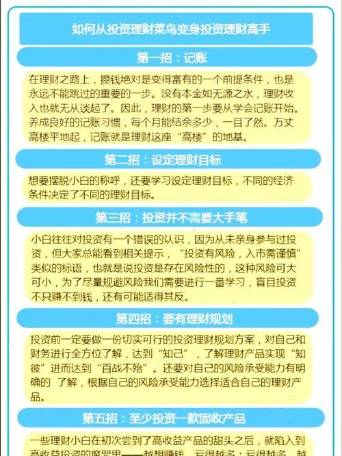 初学者怎么理财