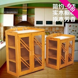特价木质实木菜柜碗柜防虫餐边柜碗橱柜窗纱厨房收纳柜储物柜整装