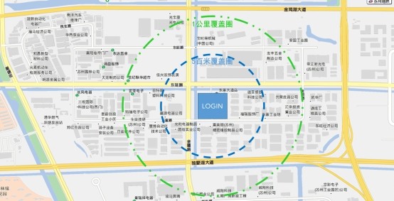 润家乐璟东景生活社区覆盖圈示意图