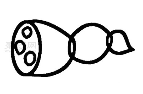 儿童画莲藕步骤 一起来学莲藕简笔画