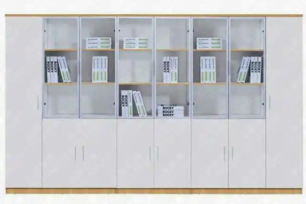 白色防火板文件柜—白色木质文件柜—办公室白色防火板文件柜