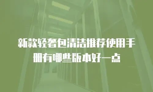 新款轻奢包清洁推荐使用手册有哪些版本好一点