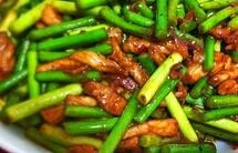 蒜薹炒肉丝