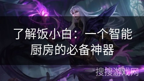 了解饭小白：一个智能厨房的必备神器