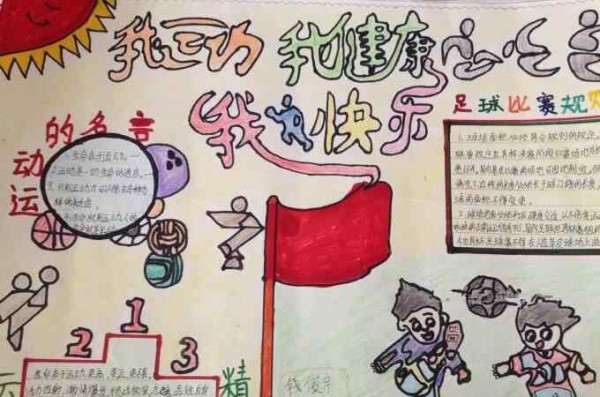 运动手抄报简单又漂亮抄报图片大全跳绳小报体育校园运动会手抄报电子