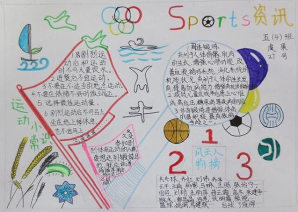 运动会手抄报运动会手抄报小学生