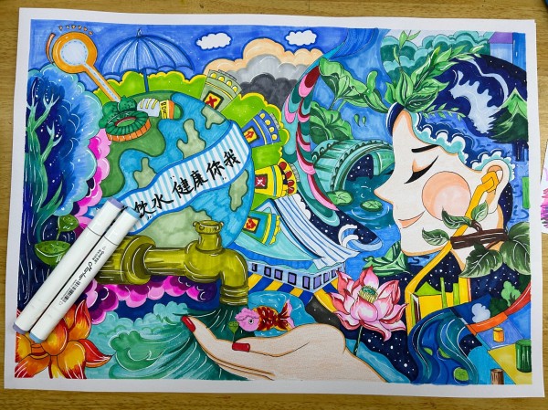 健康主题画 健康主题画 临摹