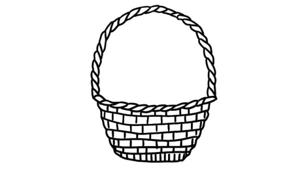 水果篮简笔画怎么画怎么画水果篮简笔画