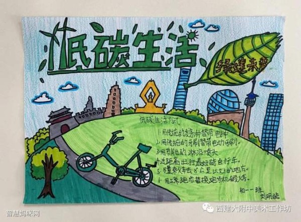 低碳生活节能减排手抄报优秀作品