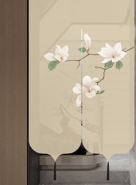 墨兰工坊阳光面料门帘新中式