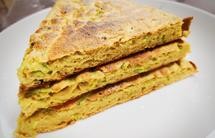 【快手】【健康粗粮】100%全麦西葫芦五香发面饼(电饼铛)