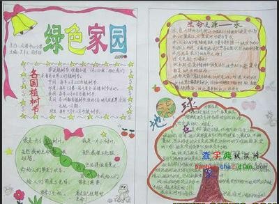 争做环保使者共建绿色家园手抄报绿色家园手抄报
