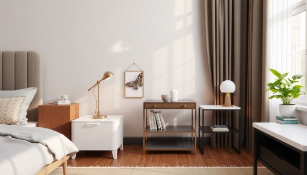 批发各种卧室设计的床头柜款式