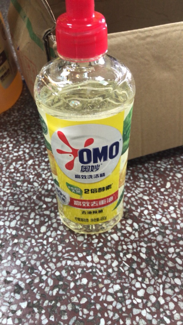 奥妙洗洁精柠檬去油污家庭装大瓶厨房家用餐具净不伤手洗涤剂正品 柠檬去油480g晒单图