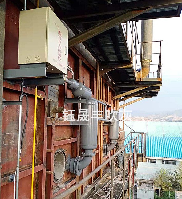 山西襄汾尧舜馗热力公司吹灰器安装现场