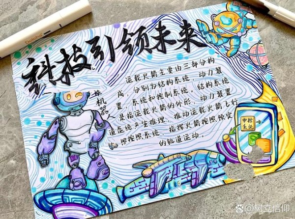 手抄报科技引领未来