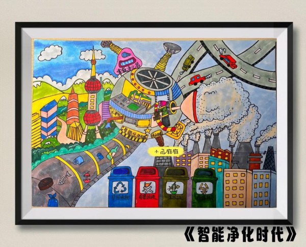智能净化时代儿童科幻画8k抖音