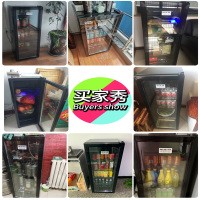 美菱（Meling）96升商用立式冷柜 推拉门展示柜 低音低噪冷藏微冻冰柜 食材饮料酒类蛋糕玻璃储存冰吧 SC-96FL