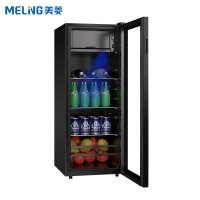 美菱（Meling）96升商用立式冷柜 推拉门展示柜 低音低噪冷藏微冻冰柜 食材饮料酒类蛋糕玻璃储存冰吧 SC-96FL