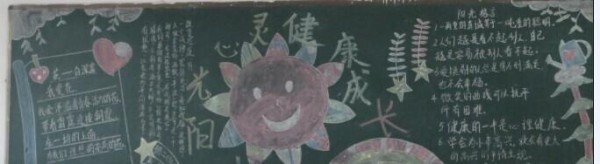 心灵的太阳黑板报黑板报图片素材