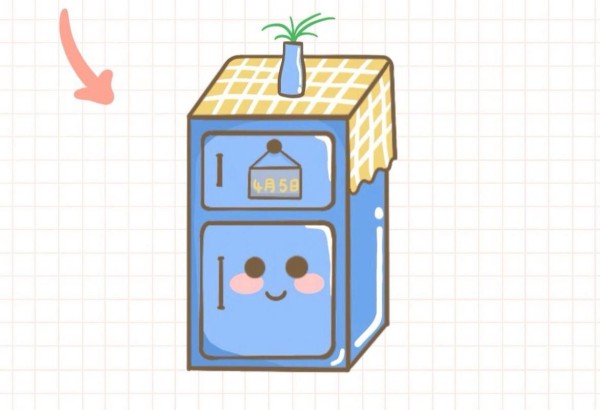 冰箱简笔画 冰箱简笔画