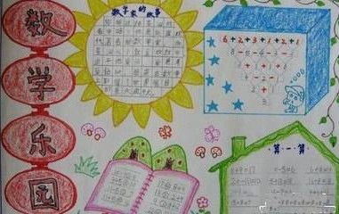 四年级多彩图形手抄报 四年级手抄报