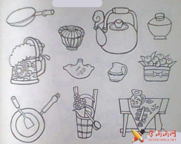 日常生活用品简笔画图片大全2常用物品学画画网国内最大的画画