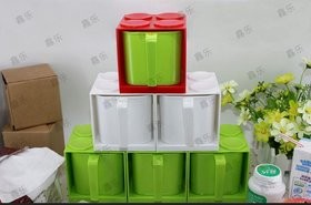 提供优质ps积木调味座，多功能塑料积木收纳盒，调味罐