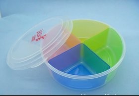 多功能调味盒 实用4格塑料调料盒 五合一调味盒 调料罐 调料盒