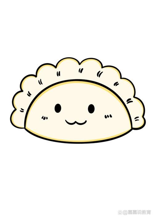简笔画教程分享 饺子