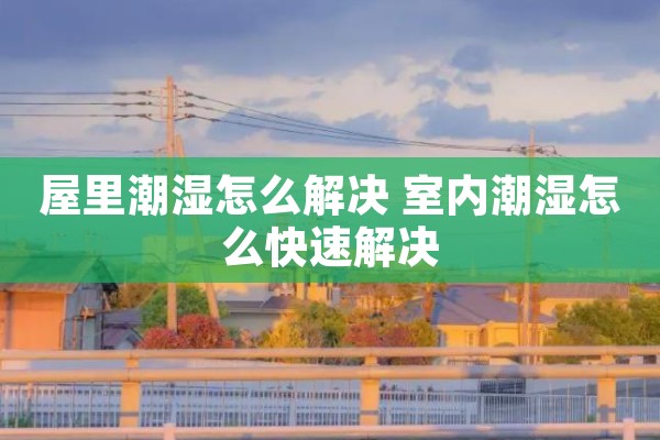 屋里潮湿怎么解决 室内潮湿怎么快速解决