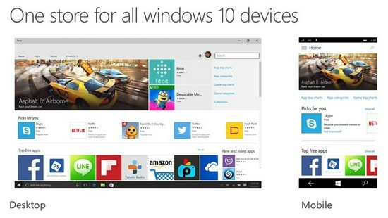 ▲ 移动平台上的溃败,令 UWP 应用和 Win 商店失去了一大根基