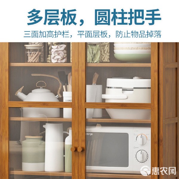 厨房用品置物架家用落地多层微波炉架烤箱收纳架放锅多功能储物架