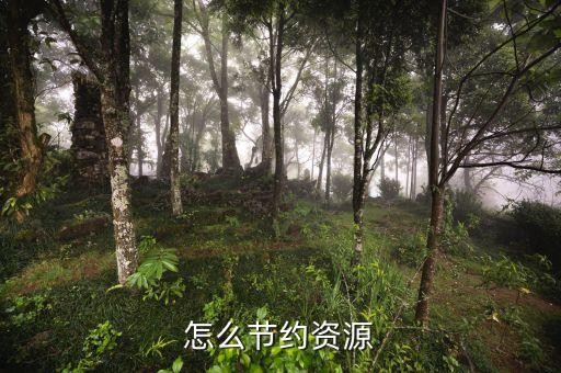 怎么节约资源