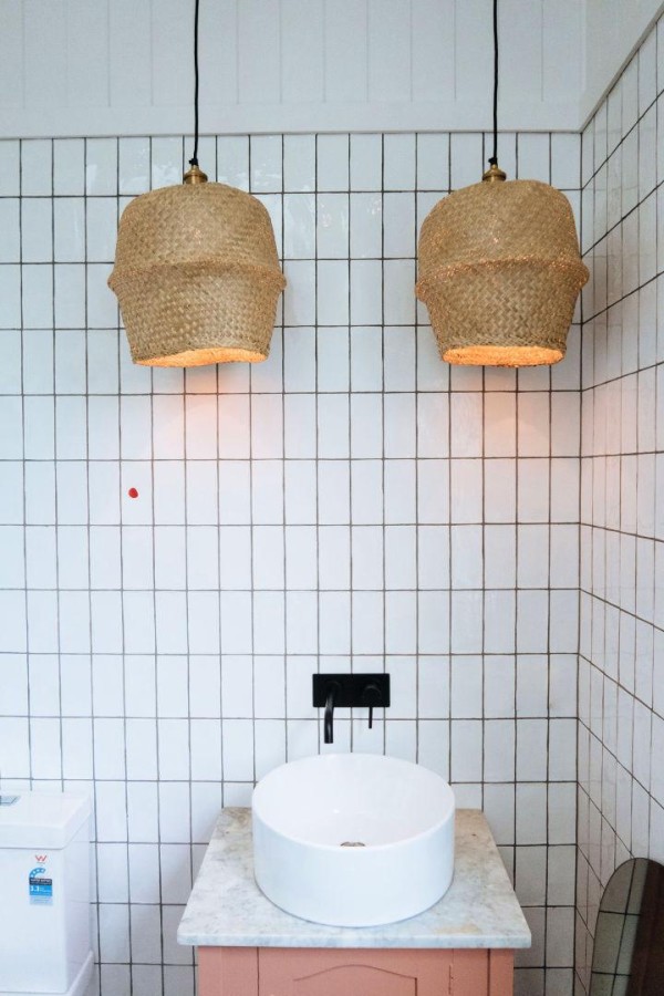 DIY Basket Pendant Lights
