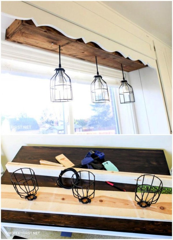 DIY Pendant Light for Kitchen Sink
