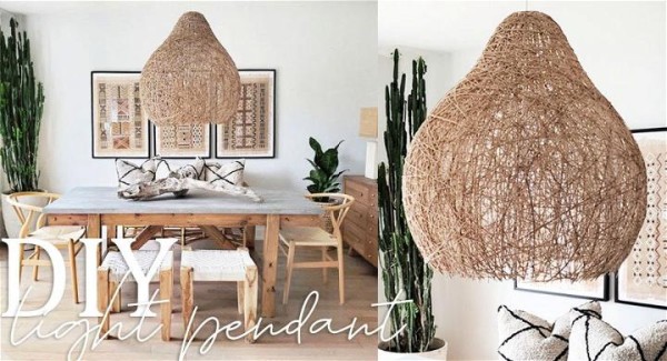 Large Boho Light Pendant Tutorial