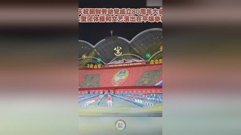 庆祝朝鲜劳动党成立80周年大会，现场视频来了！ 